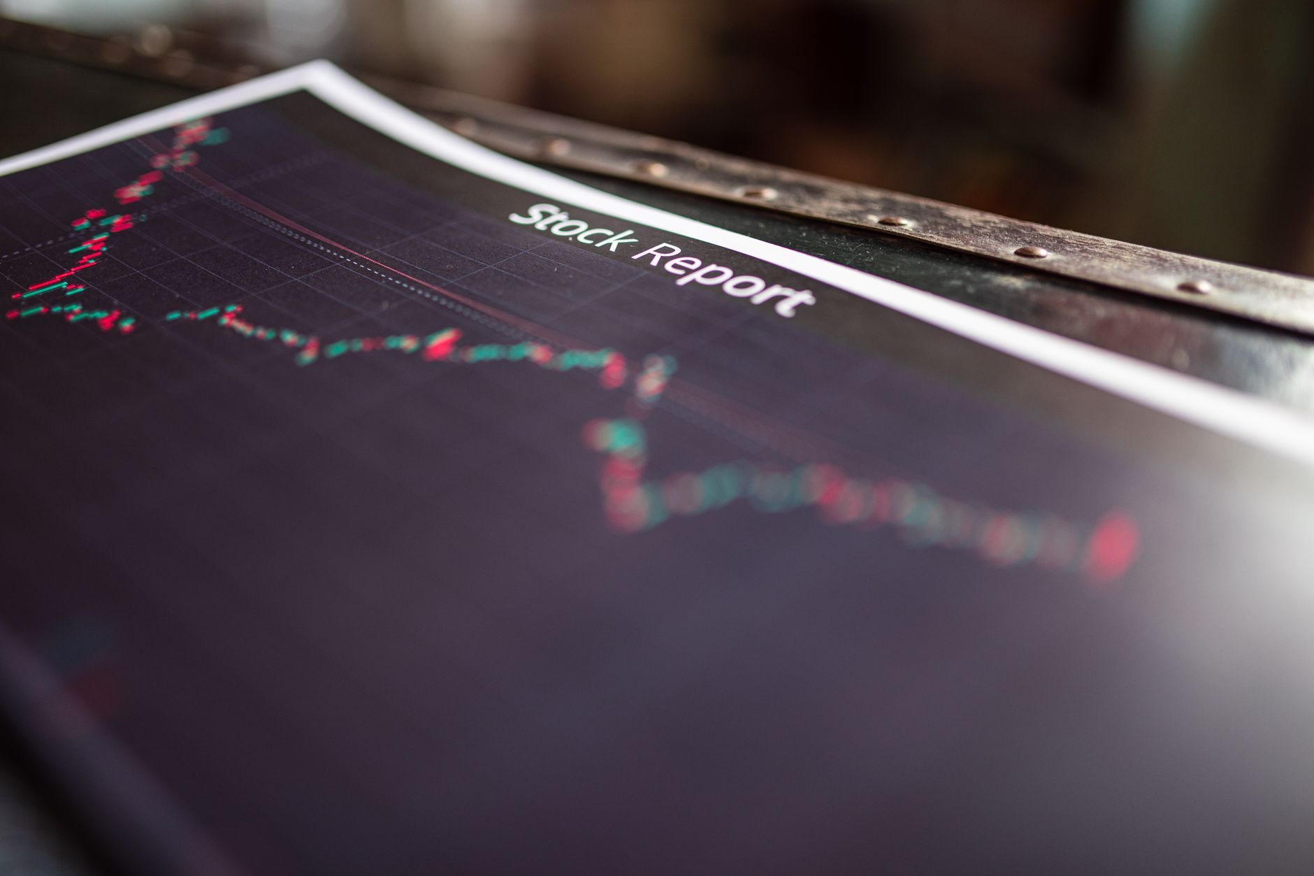 A stock market trend line showing a dip, symbolizing a bear market or recessionary period