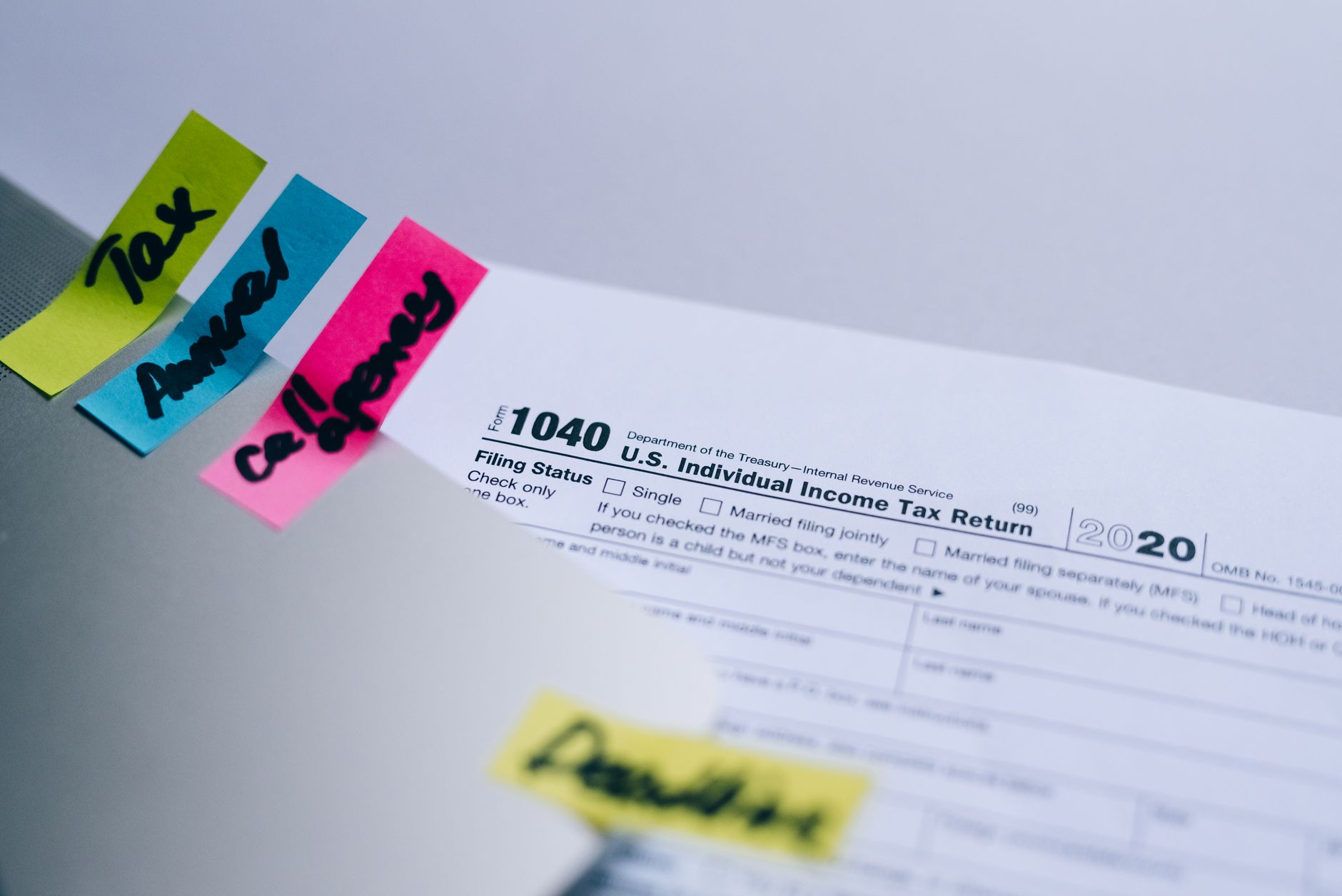 A checklist showing both deduction and credit items on a tax return